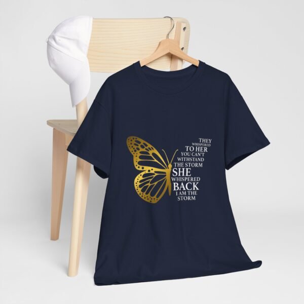 Empowering Butterfly Quote Unisex Heavy Cotton Tee - Image 25