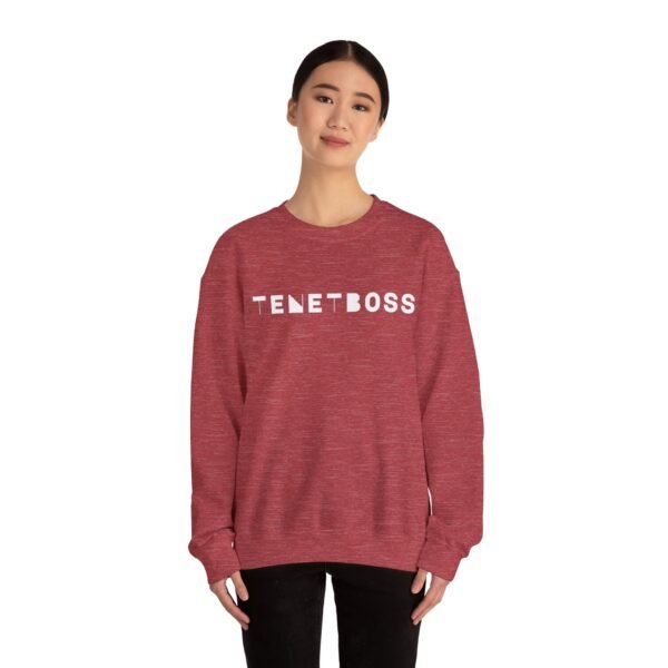 Trendy Unisex Crewneck Sweatshirt - 'TENETBOSS' Graphic - Image 15