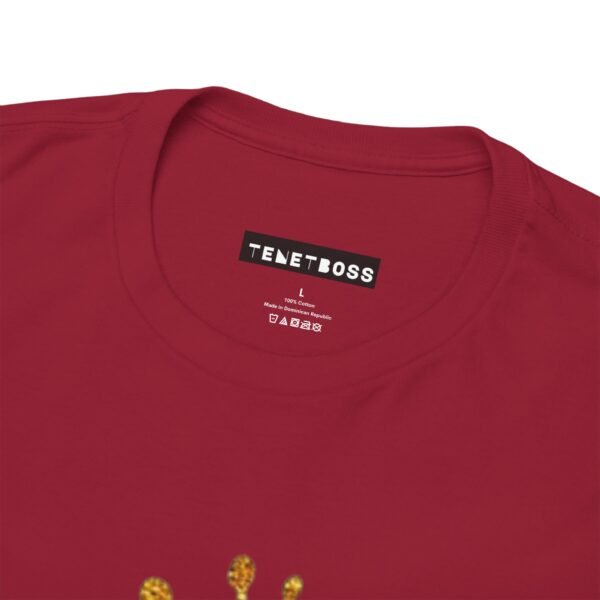 King Crown Unisex Heavy Cotton Tee - Bold Gold Design for Queens and Kings - Image 45
