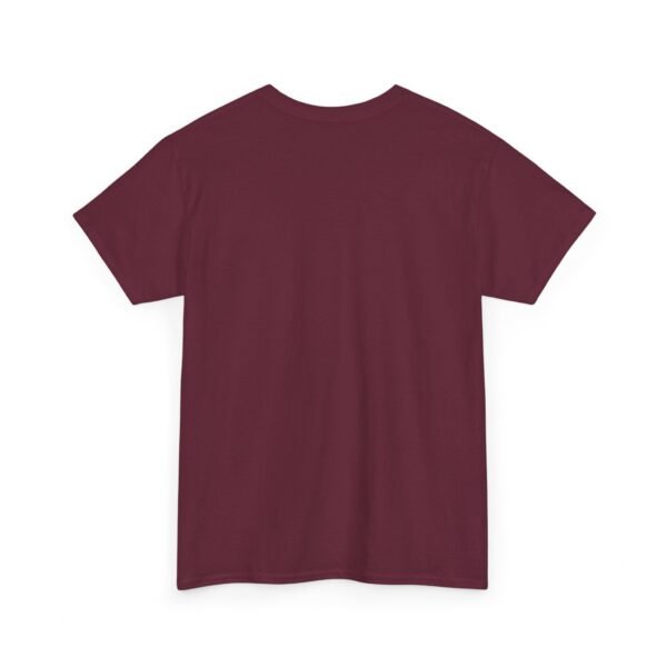 Maroon color unisex Cotton Tee - Image 4