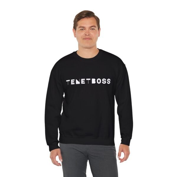 Unisex Heavy Blend™ Crewneck Sweatshirt - TENETBOSS Black Sweatshirt for Everyday Style - Image 5