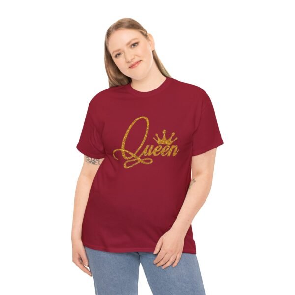 Queen Glitter Unisex Heavy Cotton Tee - Image 9