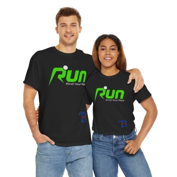 Unisex Heavy Cotton Tee - 'Run Your Pace' Motivational Fitness Shirt - Image 10