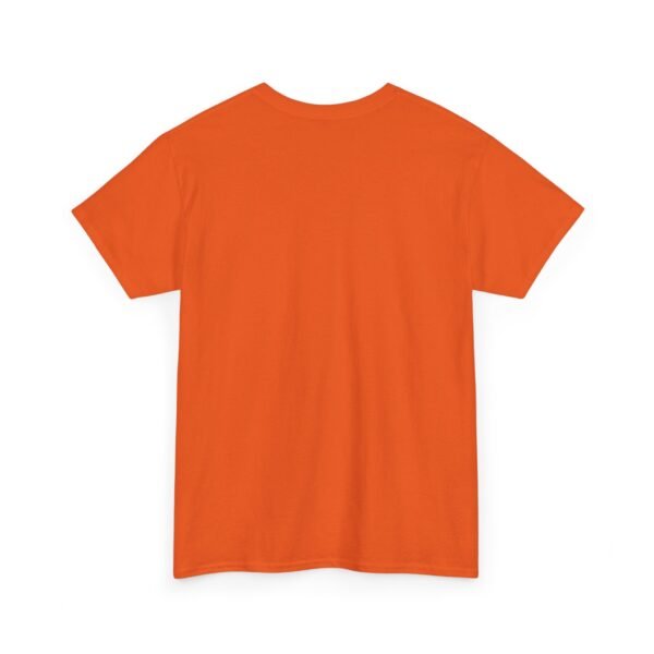 Orange color unisex Cotton Tee - Image 4