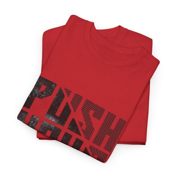 Motivational Unisex Heavy Cotton Tee - "Push Your Limit" - Image 8