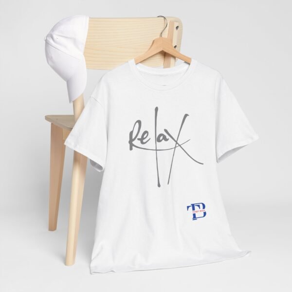 Unisex Heavy Cotton Tee - Relax Design for Casual Comfort - Image 9