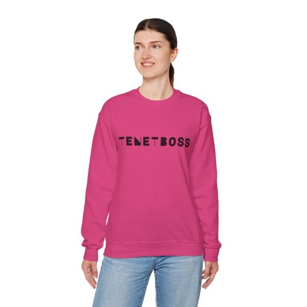 Trendy Unisex Crewneck Sweatshirt - 'TENETBOSS' Statement Piece - Image 7