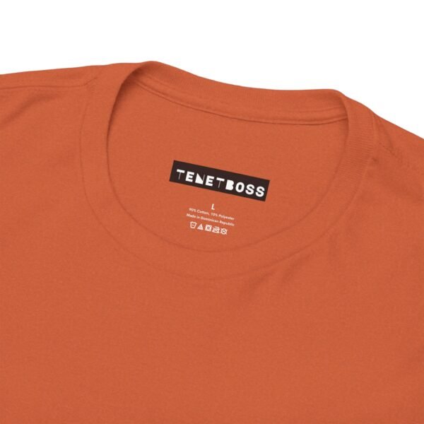 Antique Orange color unisex Cotton Tee - Image 6