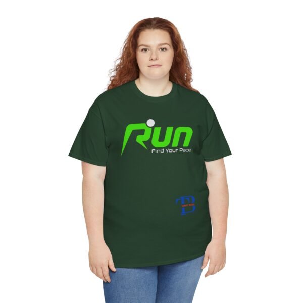 Unisex Heavy Cotton Tee - 'Run Your Pace' Motivational Fitness Shirt - Image 21