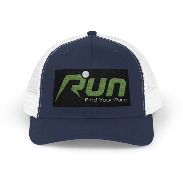 RUN Snapback Trucker Cap - Find Your Pace, Perfect for Runners and Outdoor Enthusiasts - Image 49