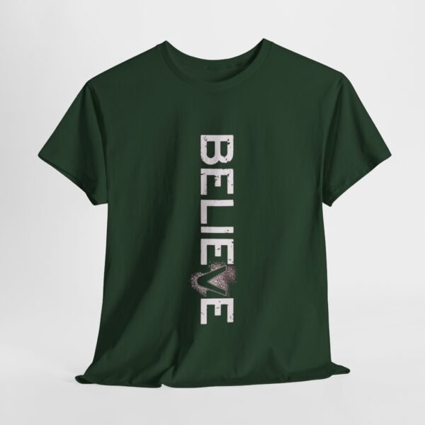 Inspirational 'BELIEVE' Unisex Heavy Cotton Tee - Image 18