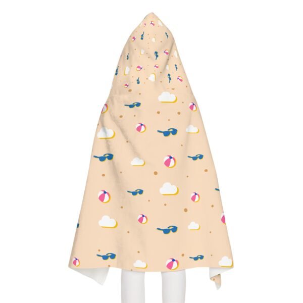 Kids' Fun Beach Hooded Towel with Colorful Pattern - Image 5