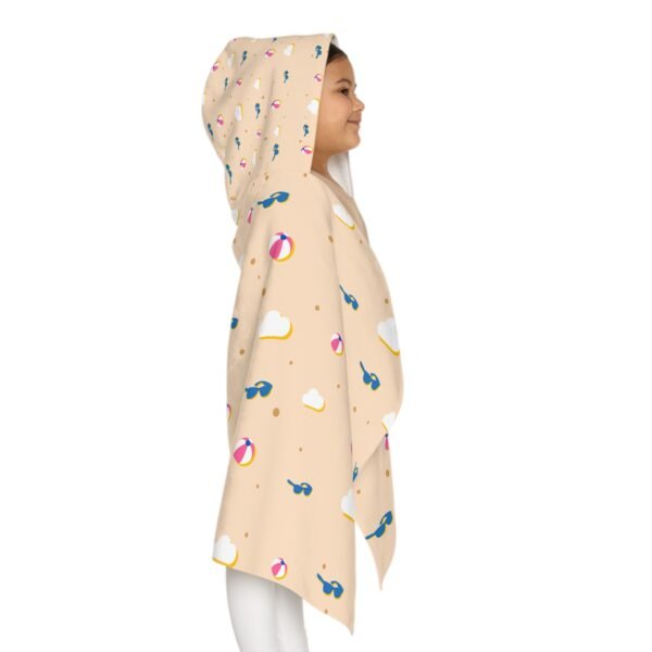Kids' Fun Beach Hooded Towel with Colorful Pattern - Image 7