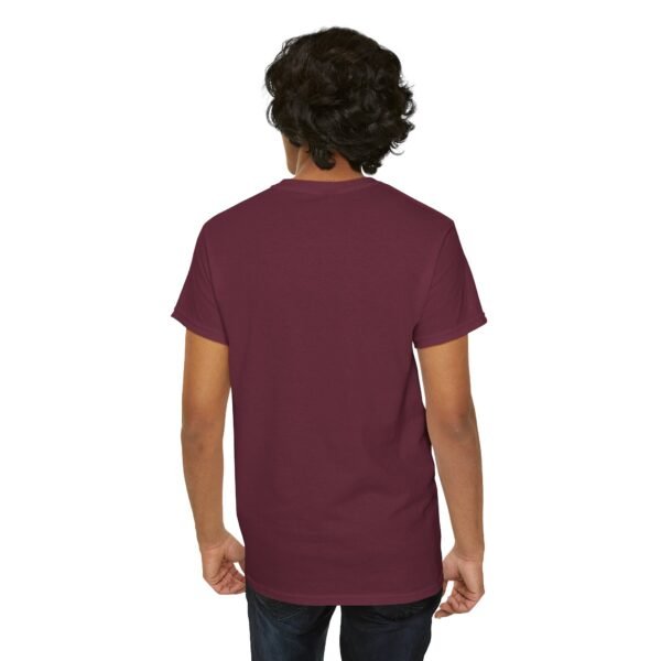 Maroon color unisex Cotton Tee - Image 11