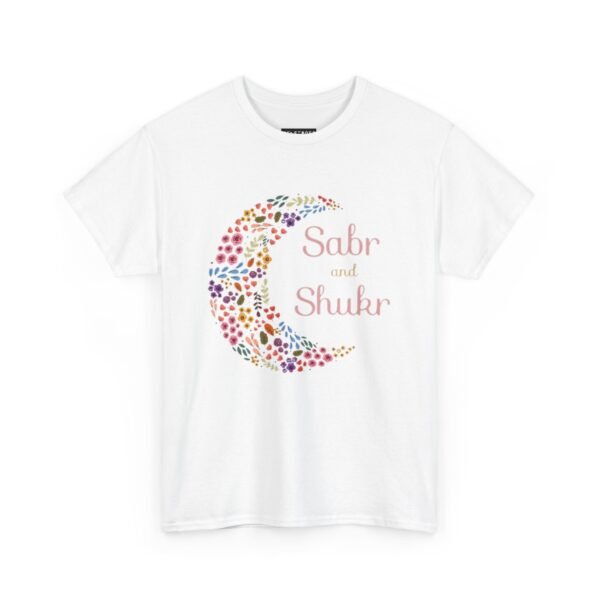 Sabr and Shukr Unisex Heavy Cotton Tee - Inspirational Moon Design, Perfect for Everyday Wear - Image 9