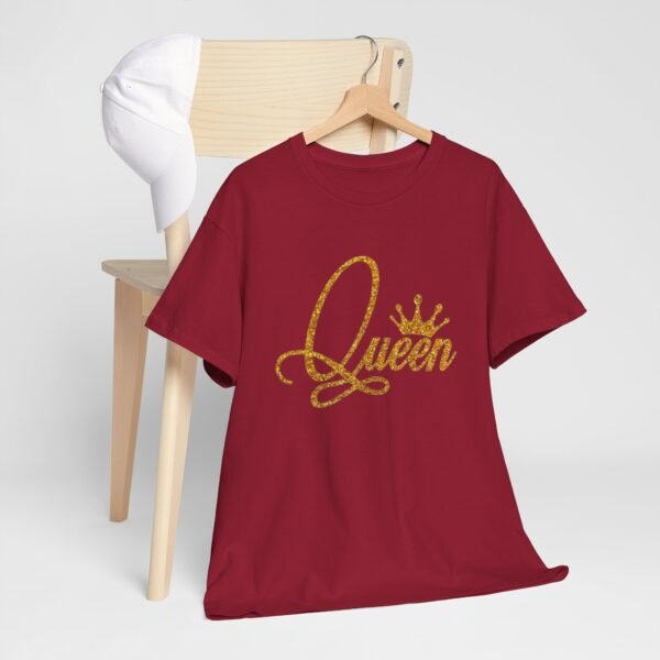 Queen Glitter Unisex Heavy Cotton Tee - Image 5