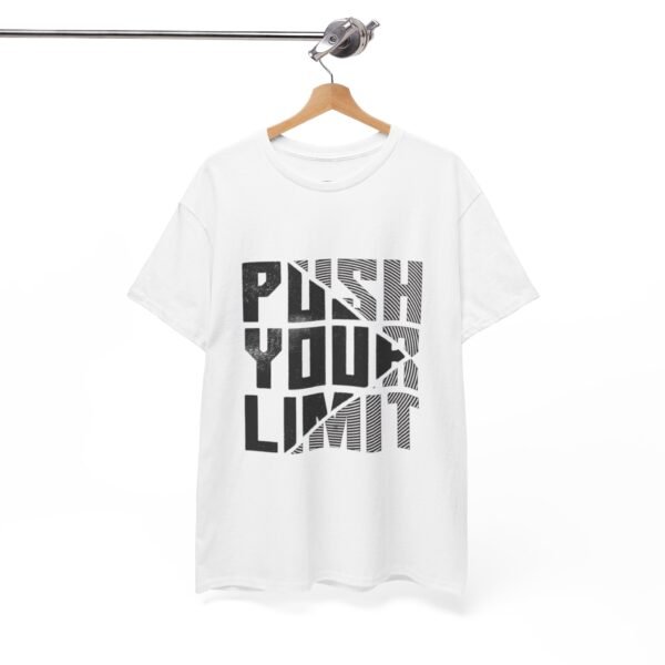 Motivational Unisex Heavy Cotton Tee - "Push Your Limit" - Image 14
