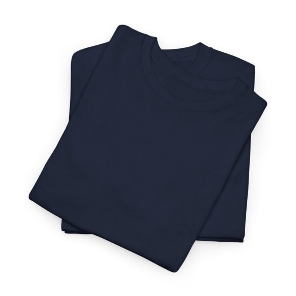 Navy color unisex Cotton Tee - Image 8
