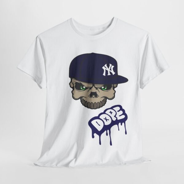 Dope Skull Unisex Heavy Cotton Tee - Streetwear Style - Image 13