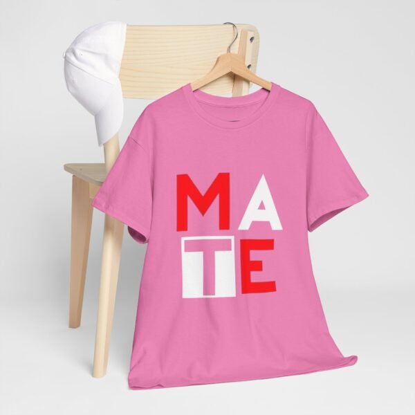 Modern men  Heavy Cotton Tee - 'MATE' Graphic Design - Image 17