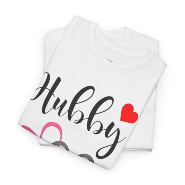 Hubby Love Hearts Unisex Heavy Cotton Tee - Perfect Gift for Husband - Image 8
