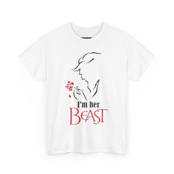 I'm Her Beast Unisex Heavy Cotton Tee - Romantic Couples Shirt - Image 2