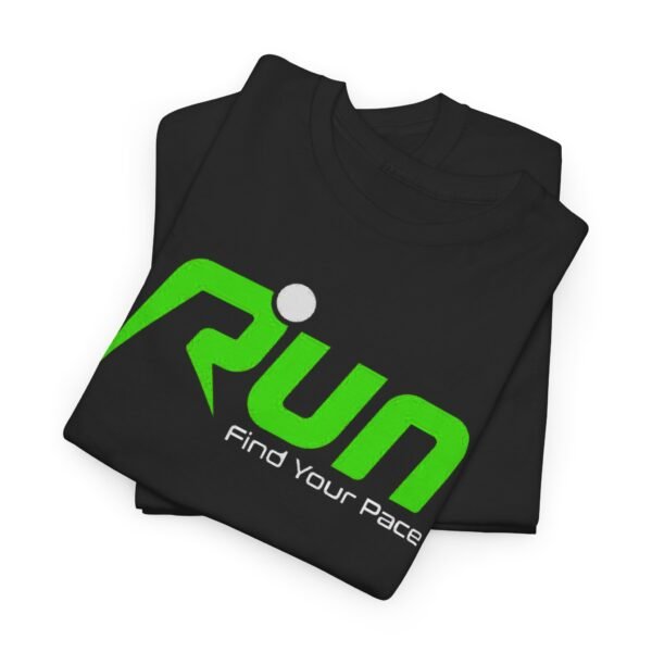 Unisex Heavy Cotton Tee - 'Run Your Pace' Motivational Fitness Shirt - Image 7