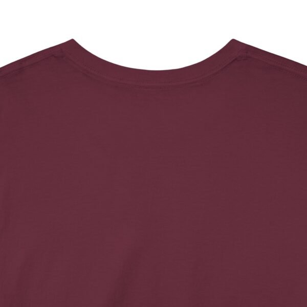 Maroon color unisex Cotton Tee - Image 7