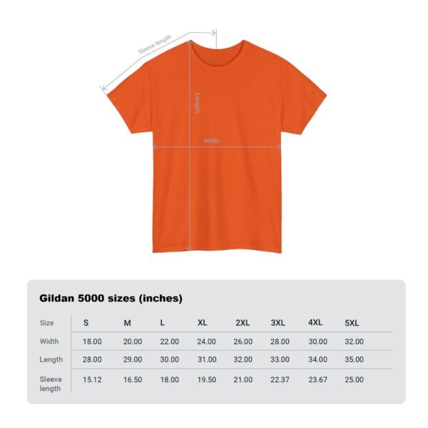 Orange color unisex Cotton Tee - Image 10