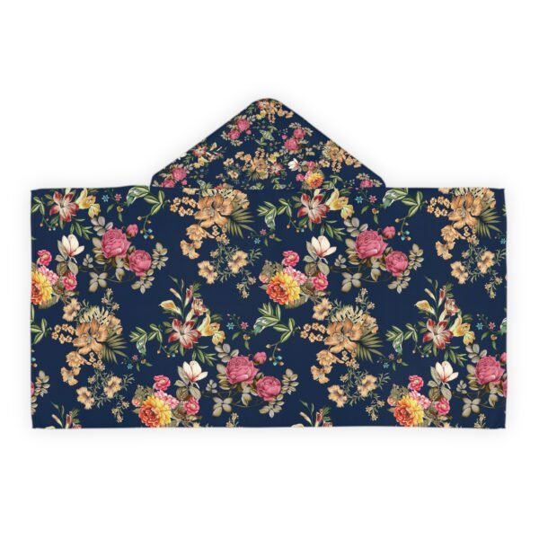 Floral Youth Hooded Towel - Perfect for Bath Time & Pool Fun - Image 2
