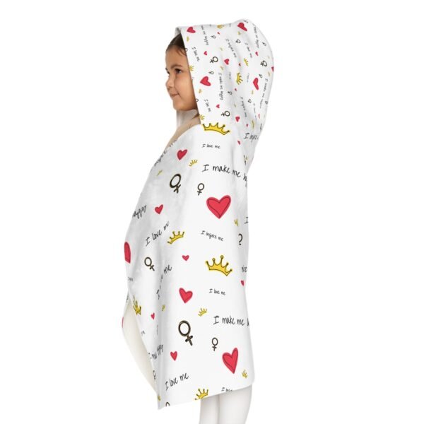 Youth Hooded Towel - 'I Make Me Happy' Design | Fun & Cozy Bath Time Accessory for Kids - Image 6