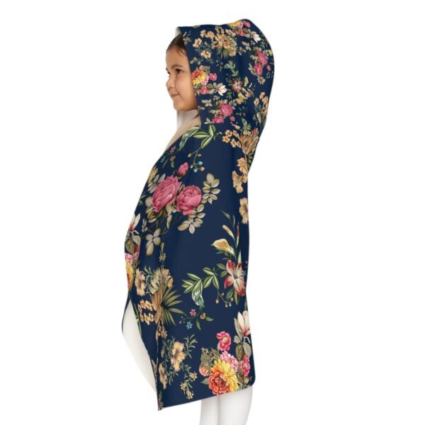 Floral Youth Hooded Towel - Perfect for Bath Time & Pool Fun - Image 6