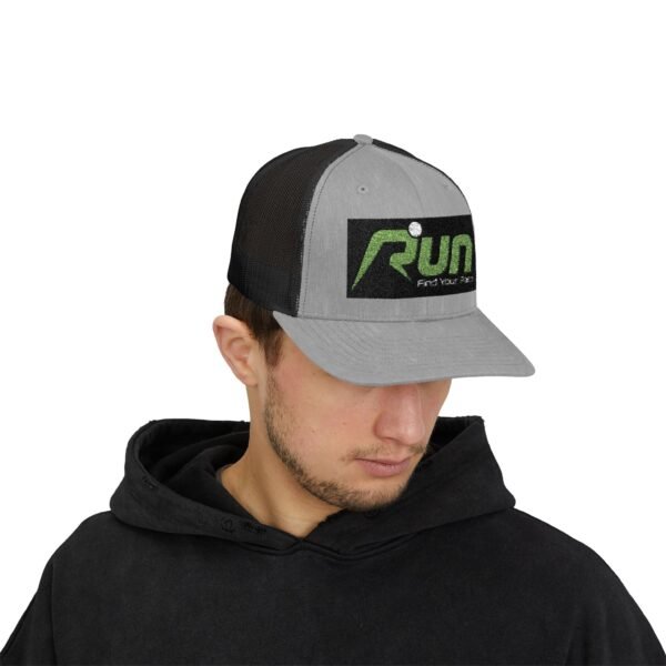 RUN Snapback Trucker Cap - Find Your Pace, Perfect for Runners and Outdoor Enthusiasts - Image 33