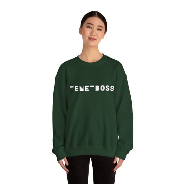 Unisex Heavy Blend™ Crewneck Sweatshirt - Trendy TENETBOSS Logo - Image 4
