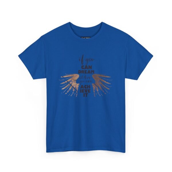Inspirational Unisex Heavy Cotton Tee - "If You Can Dream It, You Can Achieve It" - Image 11