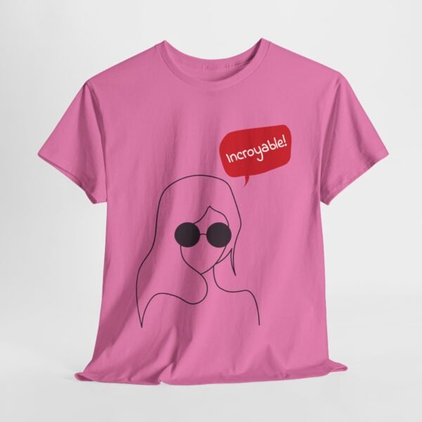 "Incredible Vibes" girls Heavy Cotton Tee - Stylish Graphic T-Shirt with Fun Sunglasses Design - Image 13