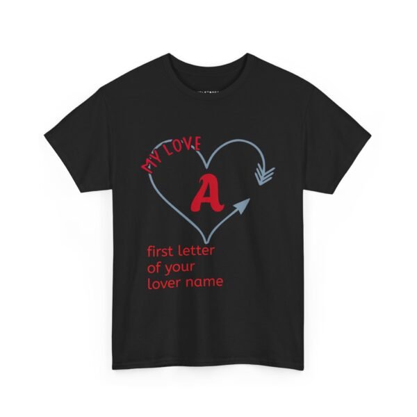 Personalized Love Letter Unisex Heavy Cotton Tee - Image 2