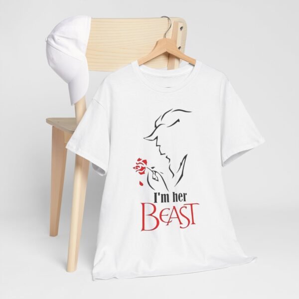 I'm Her Beast Unisex Heavy Cotton Tee - Romantic Couples Shirt - Image 5