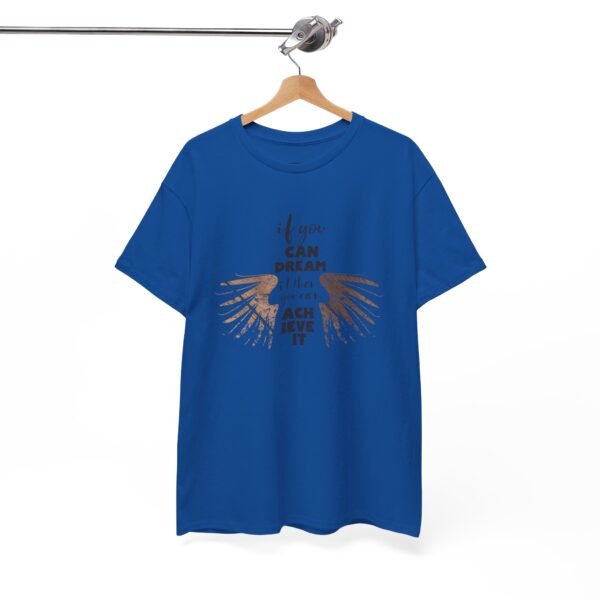 Inspirational Unisex Heavy Cotton Tee - "If You Can Dream It, You Can Achieve It" - Image 14