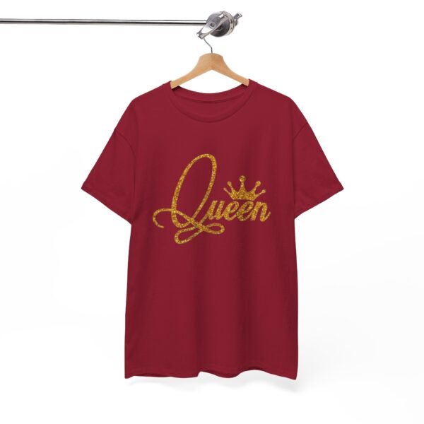 Queen Glitter Unisex Heavy Cotton Tee - Image 4