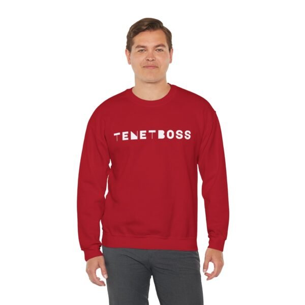 Trendy Unisex Crewneck Sweatshirt - 'TENETBOSS' Graphic - Image 27