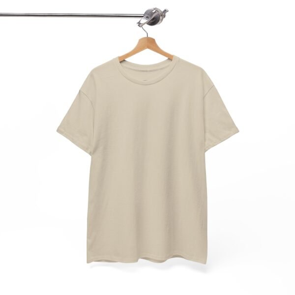 Sand color unisex Cotton Tee - Image 2