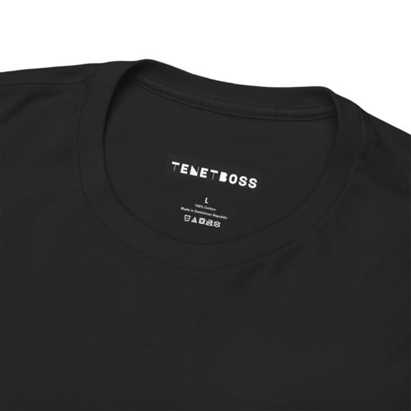 Black color unisex Cotton Tee - Image 6