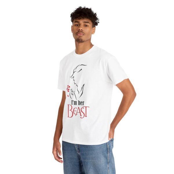 I'm Her Beast Unisex Heavy Cotton Tee - Romantic Couples Shirt - Image 9